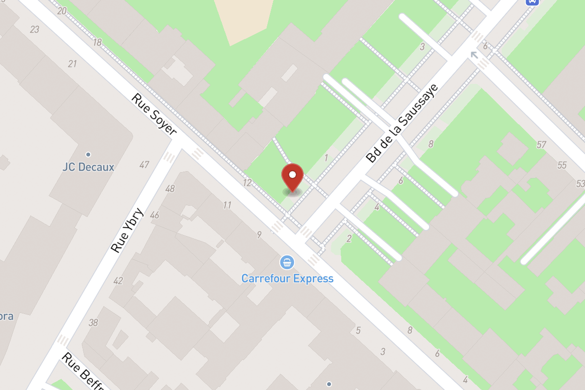 Plan de situation — 1 Boulevard de la Saussaye