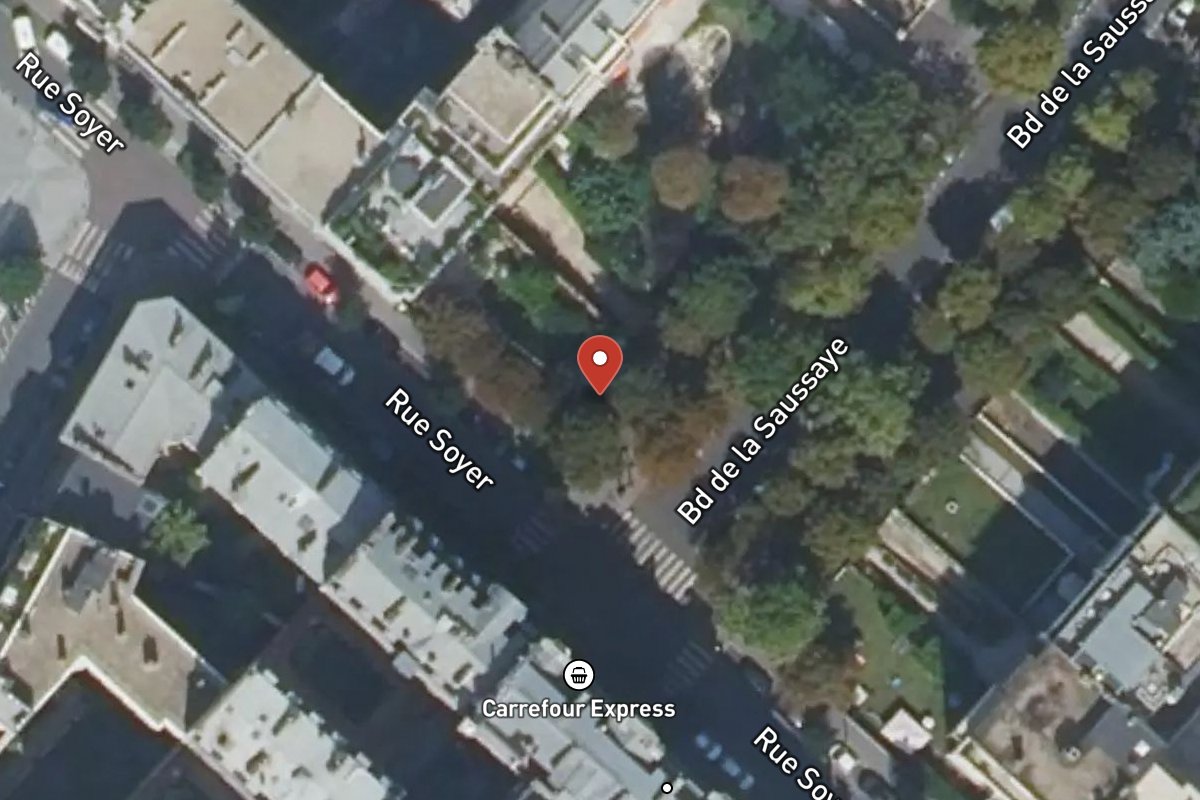 Vue satellite — 1 Boulevard de la Saussaye