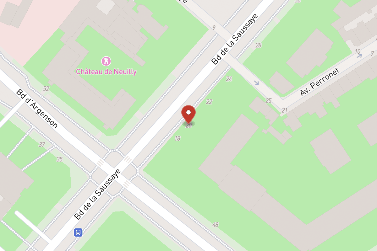 Plan de situation — 20 Boulevard de la Saussaye