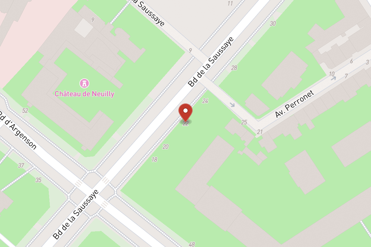 Plan de situation — 22 Boulevard de la Saussaye