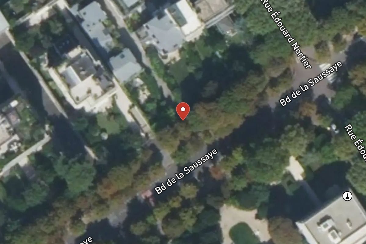 Vue satellite — 25BIS Boulevard de la Saussaye