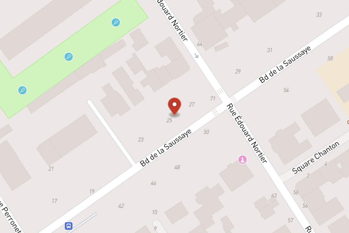 Plan de situation — 25TER Boulevard de la Saussaye