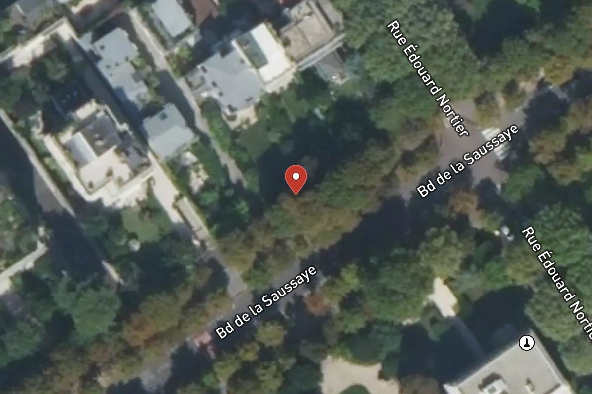 Vue satellite — 25TER Boulevard de la Saussaye