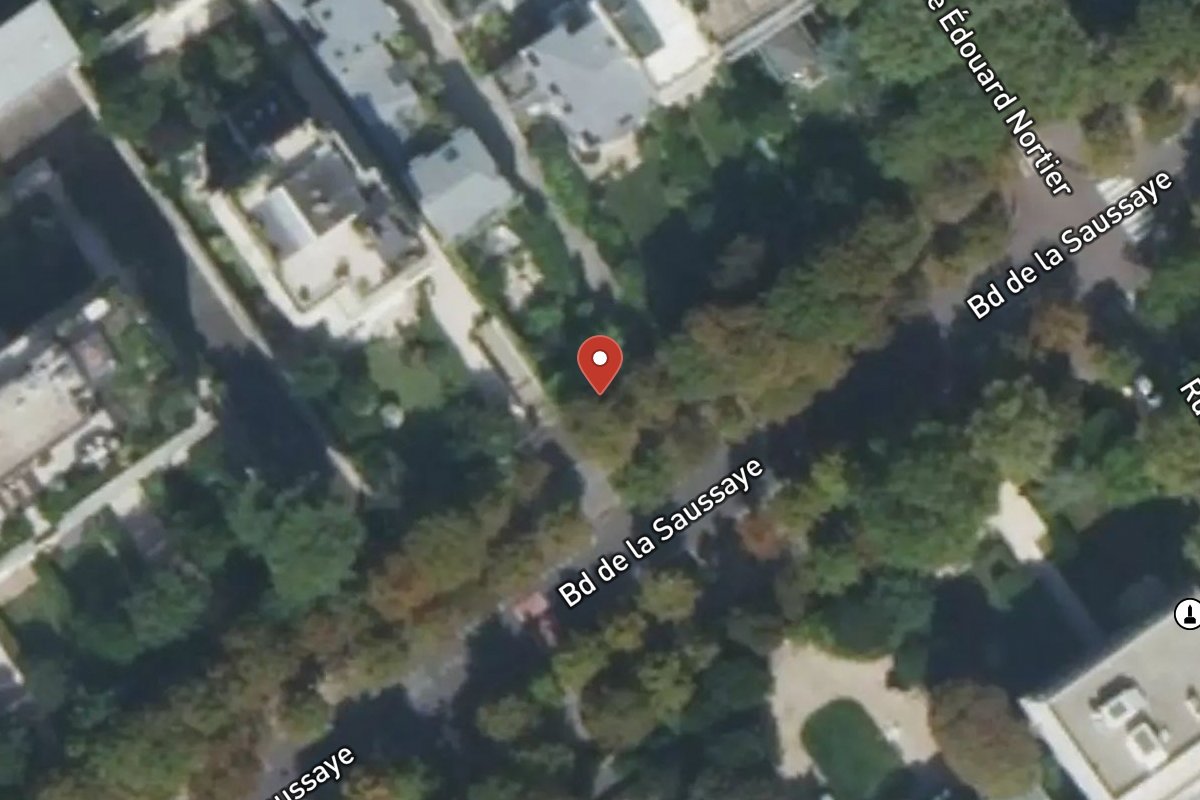 Vue satellite — 25 Boulevard de la Saussaye