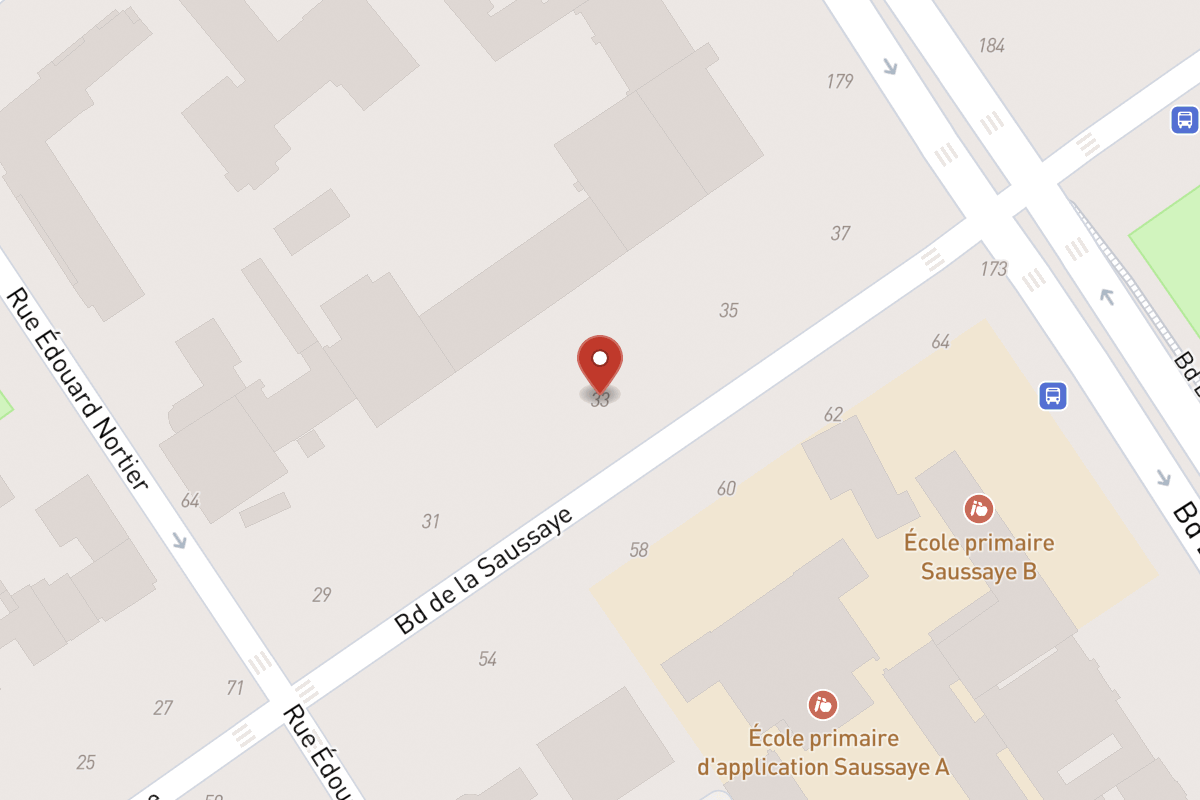 Plan de situation — 33 Boulevard de la Saussaye