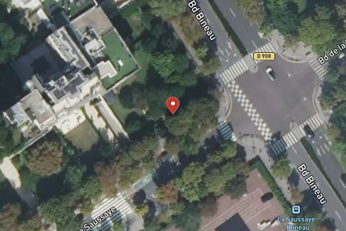 Vue satellite — 37 Boulevard de la Saussaye