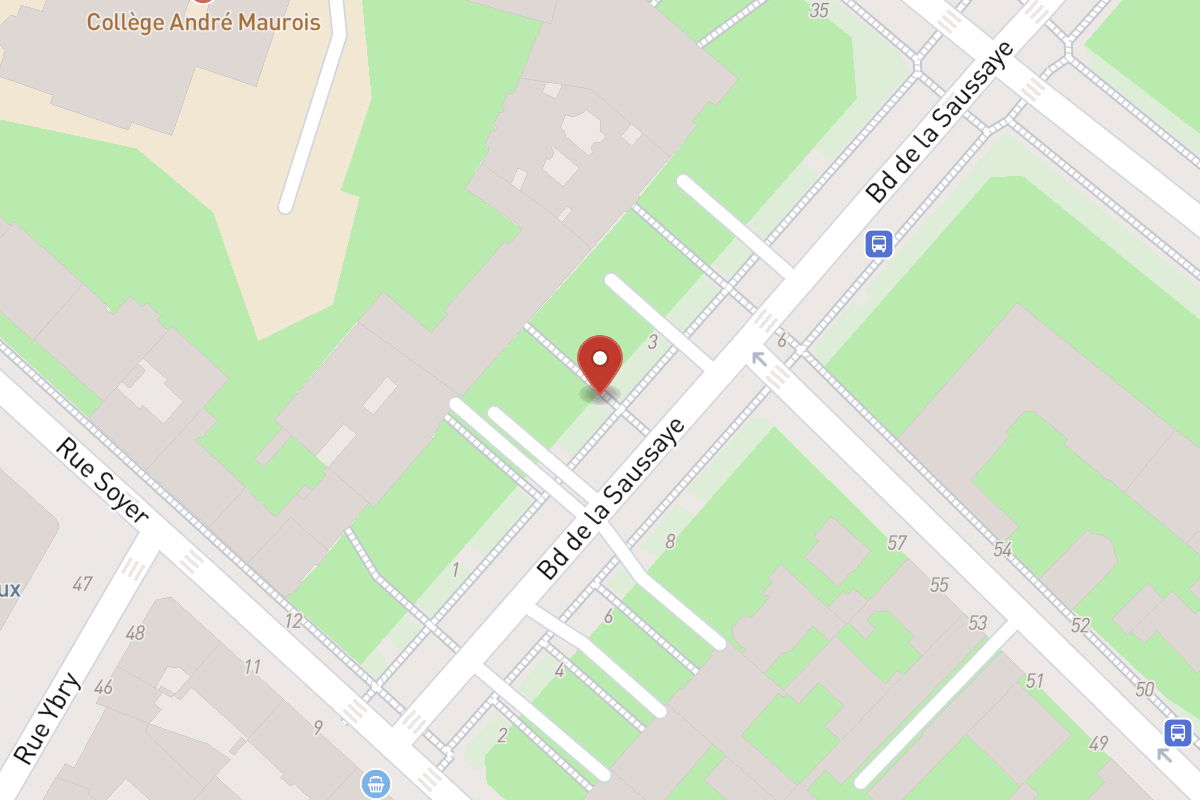 Plan de situation — 3 Boulevard de la Saussaye