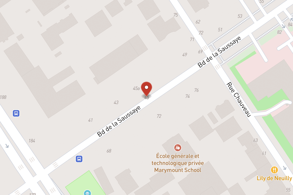 Plan de situation — 45 Boulevard de la Saussaye