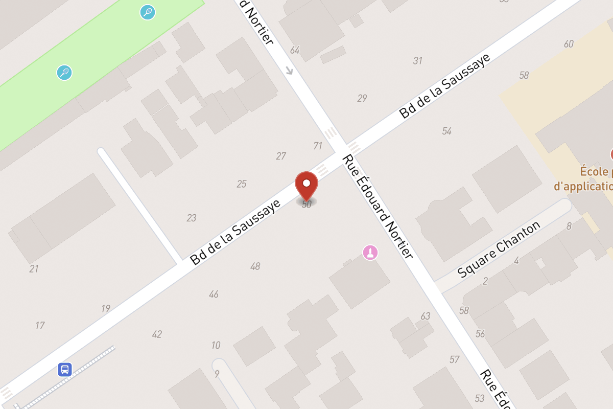 Plan de situation — 50 Boulevard de la Saussaye