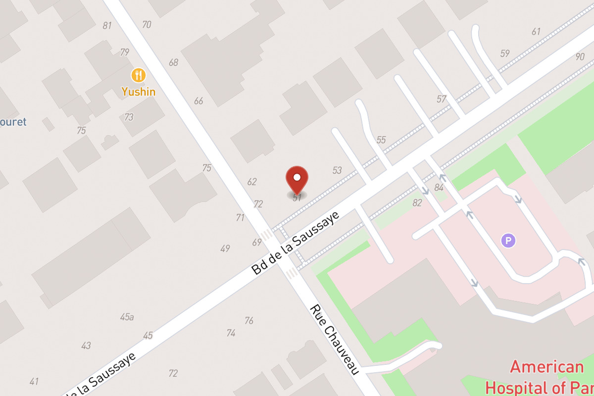 Plan de situation — 51 Boulevard de la Saussaye
