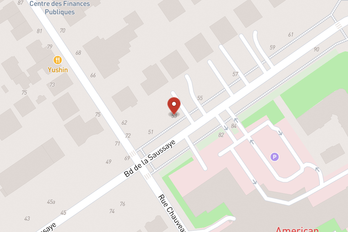 Plan de situation — 53 Boulevard de la Saussaye