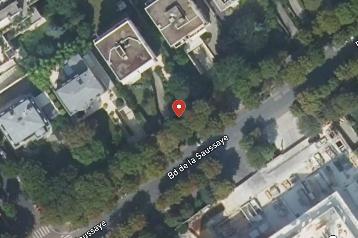 Vue satellite — 55 Boulevard de la Saussaye