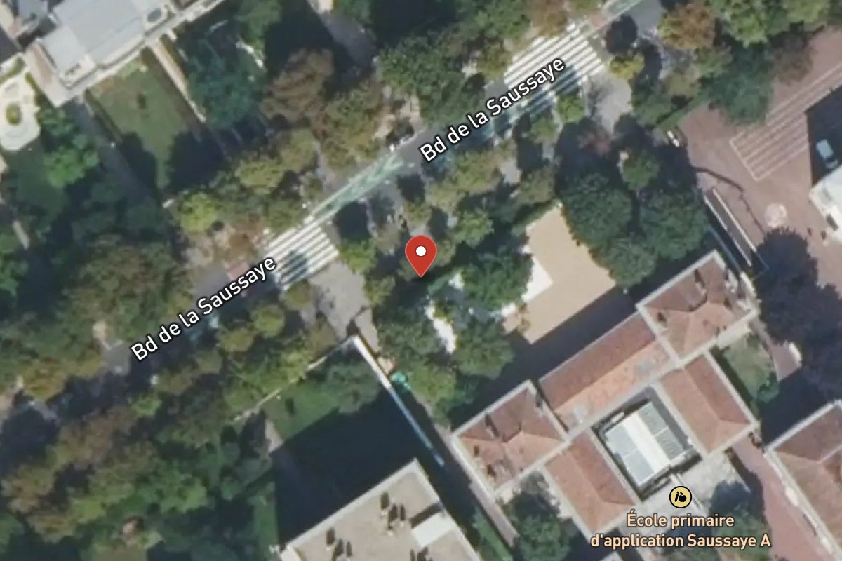 Vue satellite — 58 Boulevard de la Saussaye