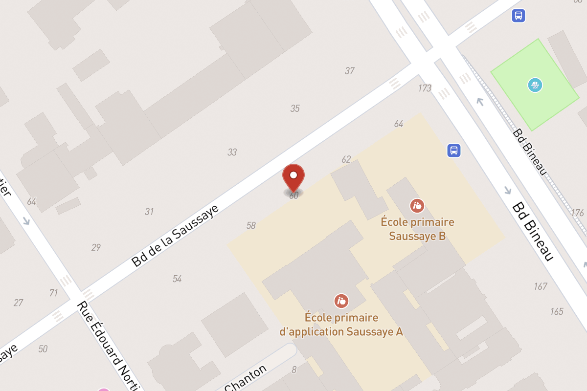 Plan de situation — 60 Boulevard de la Saussaye