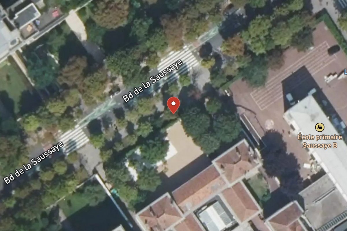 Vue satellite — 60 Boulevard de la Saussaye