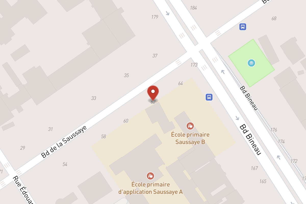 Plan de situation — 62 Boulevard de la Saussaye