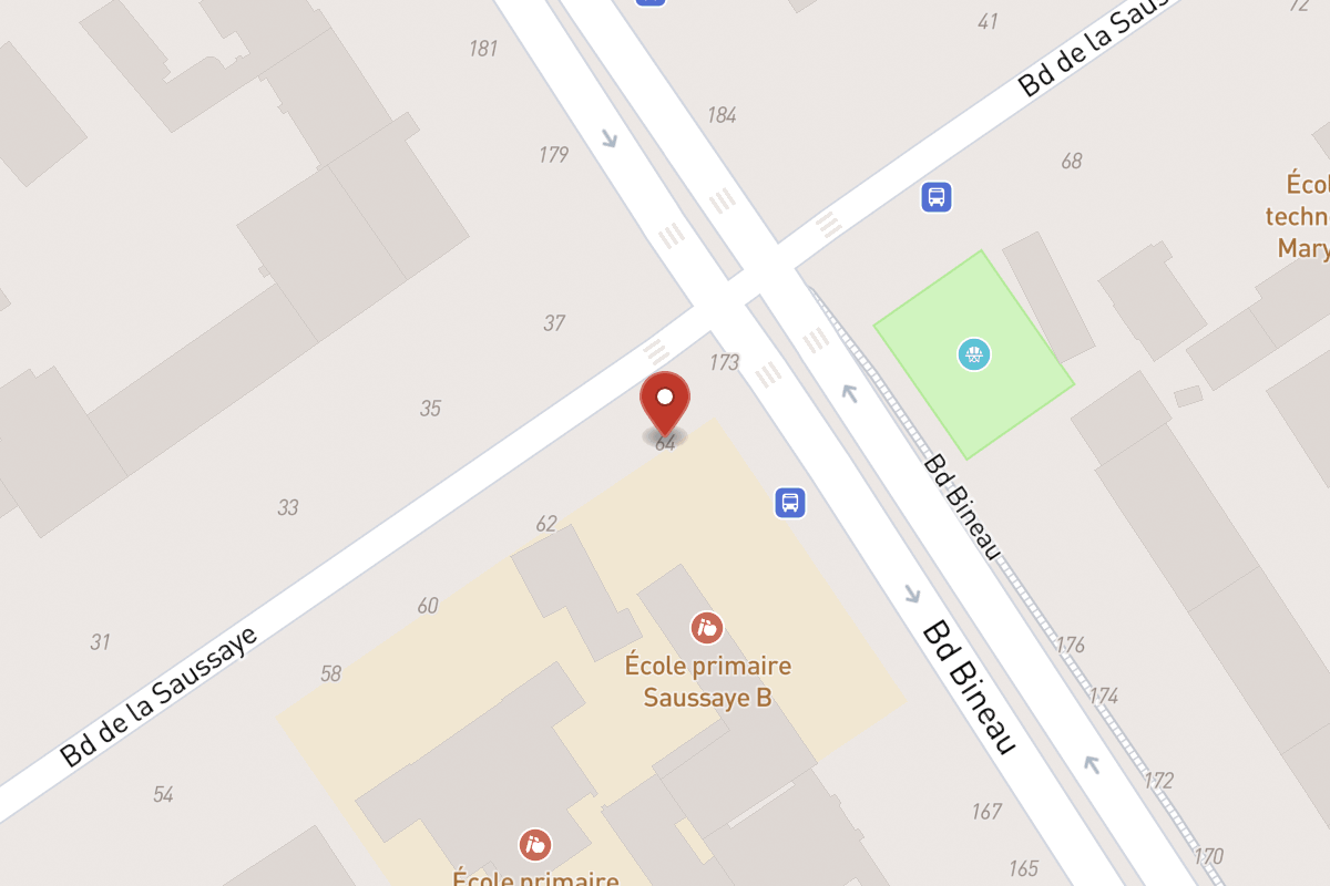 Plan de situation — 64 Boulevard de la Saussaye