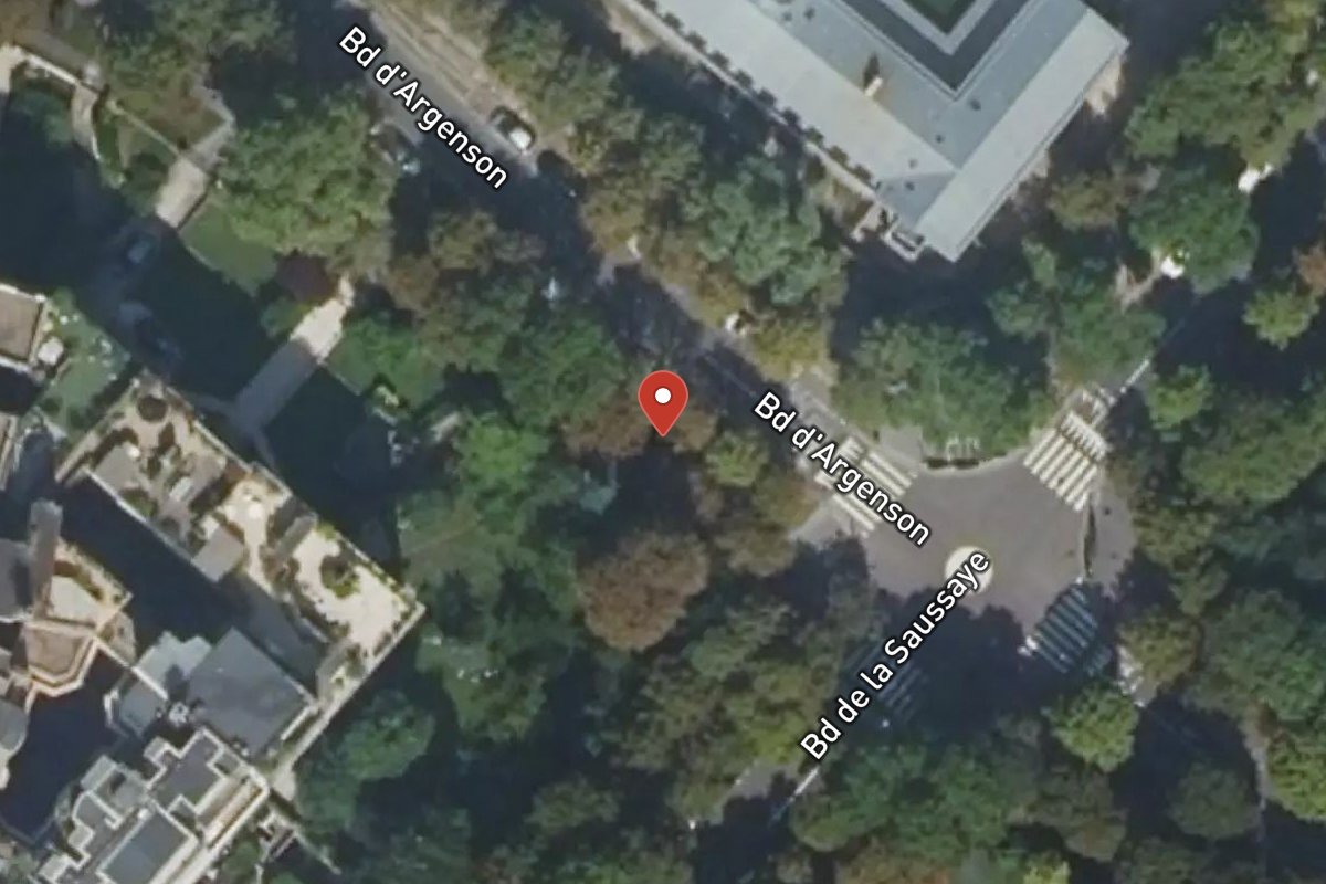Vue satellite — 6 Boulevard de la Saussaye