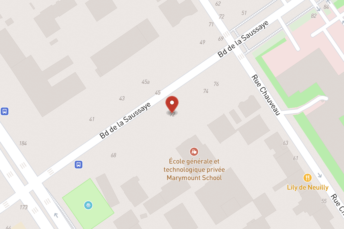 Plan de situation — 72 Boulevard de la Saussaye