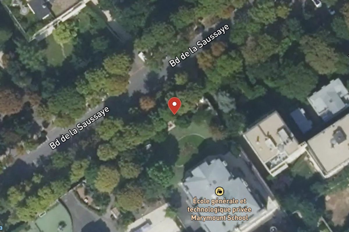 Vue satellite — 72 Boulevard de la Saussaye