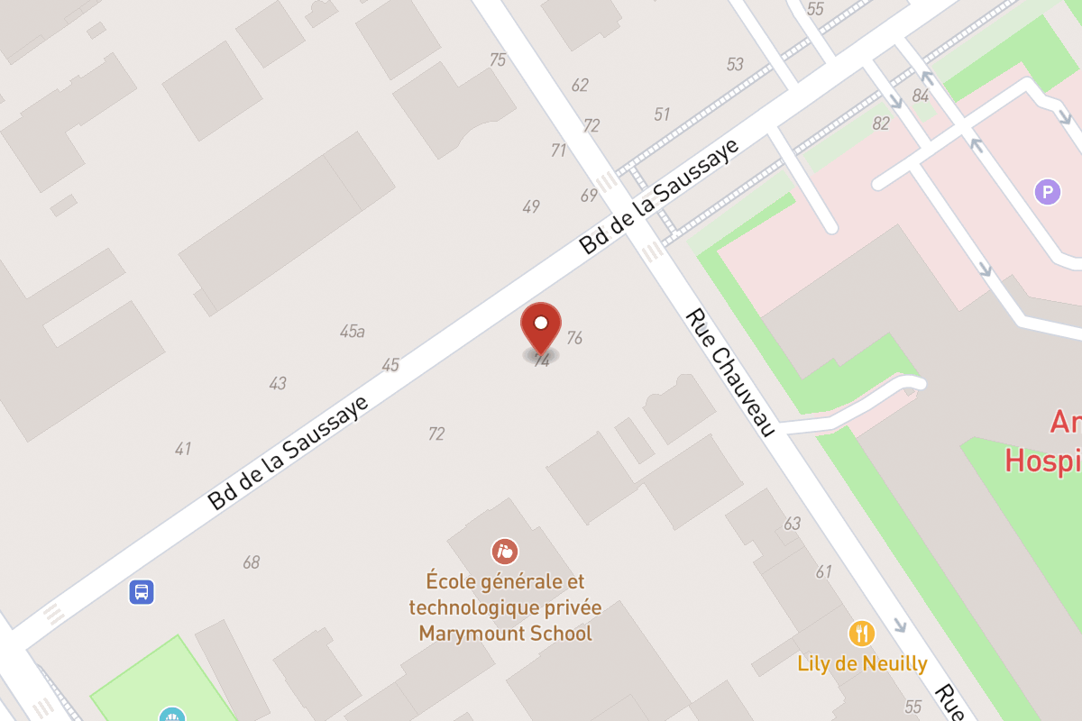 Plan de situation — 74 Boulevard de la Saussaye