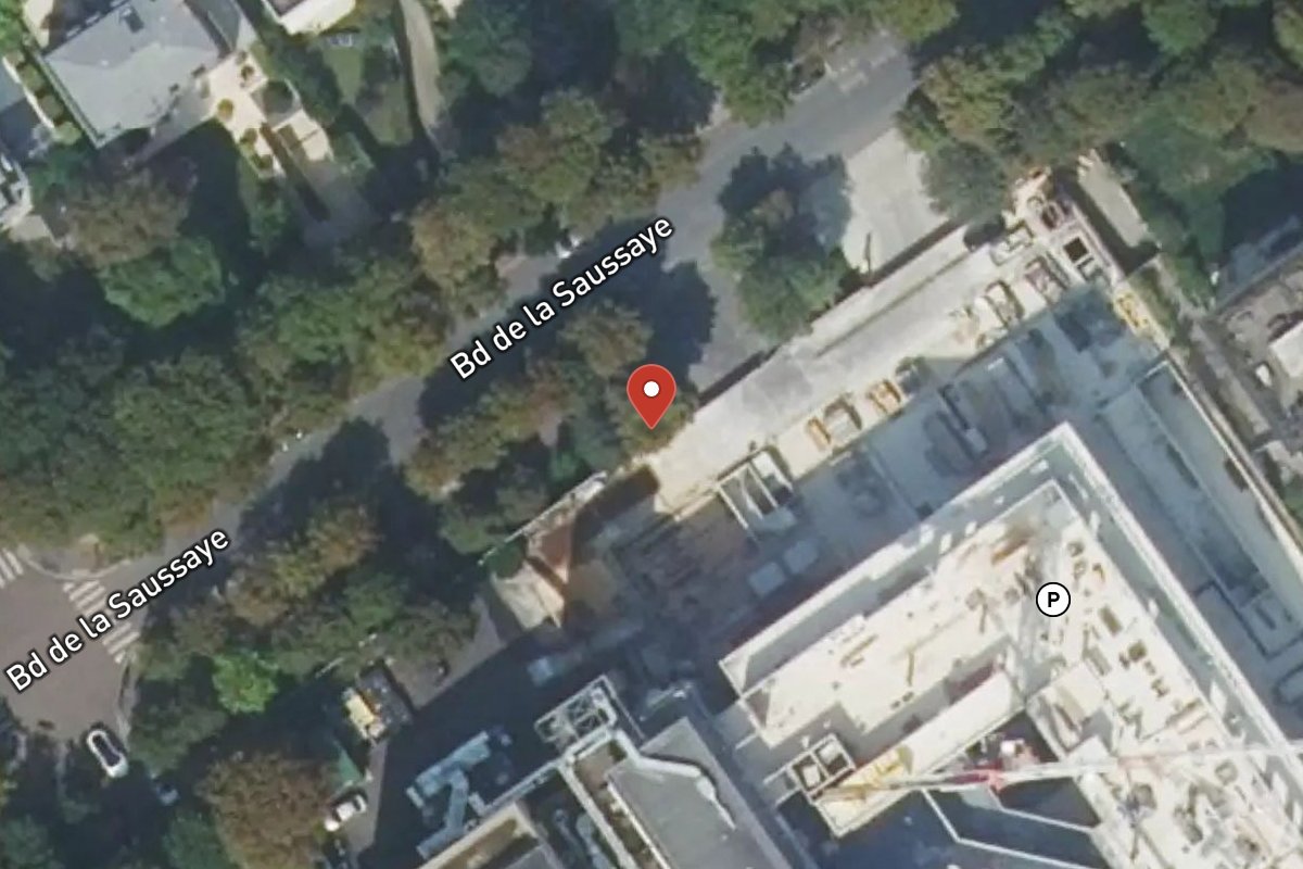 Vue satellite — 82 Boulevard de la Saussaye