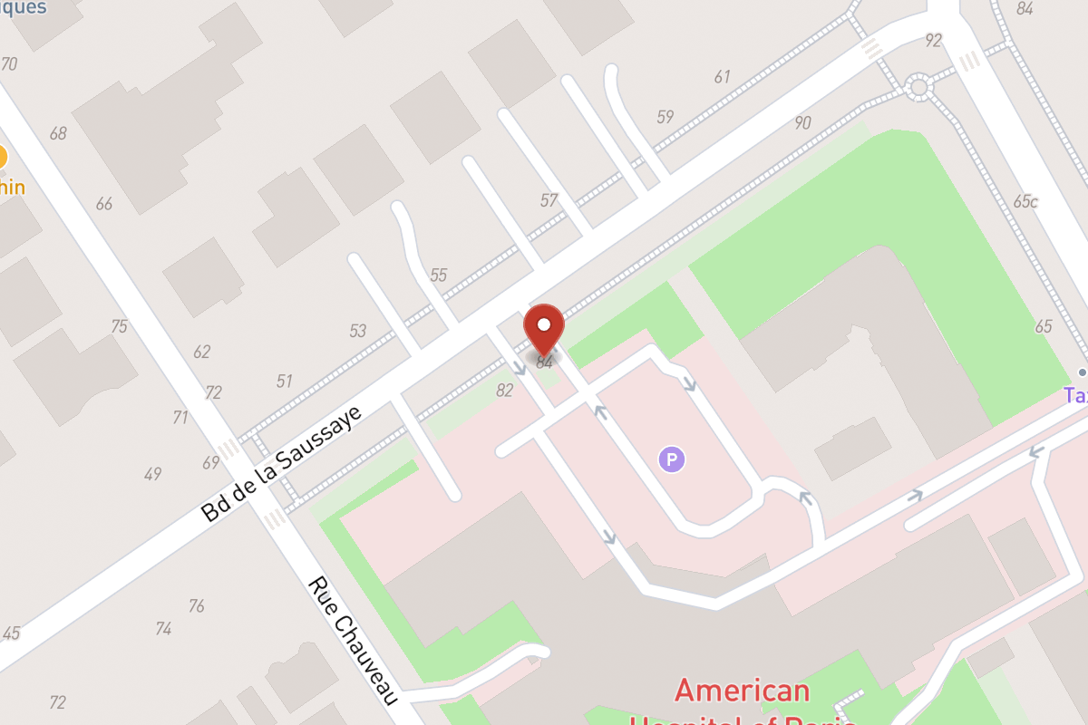 Plan de situation — 84 Boulevard de la Saussaye