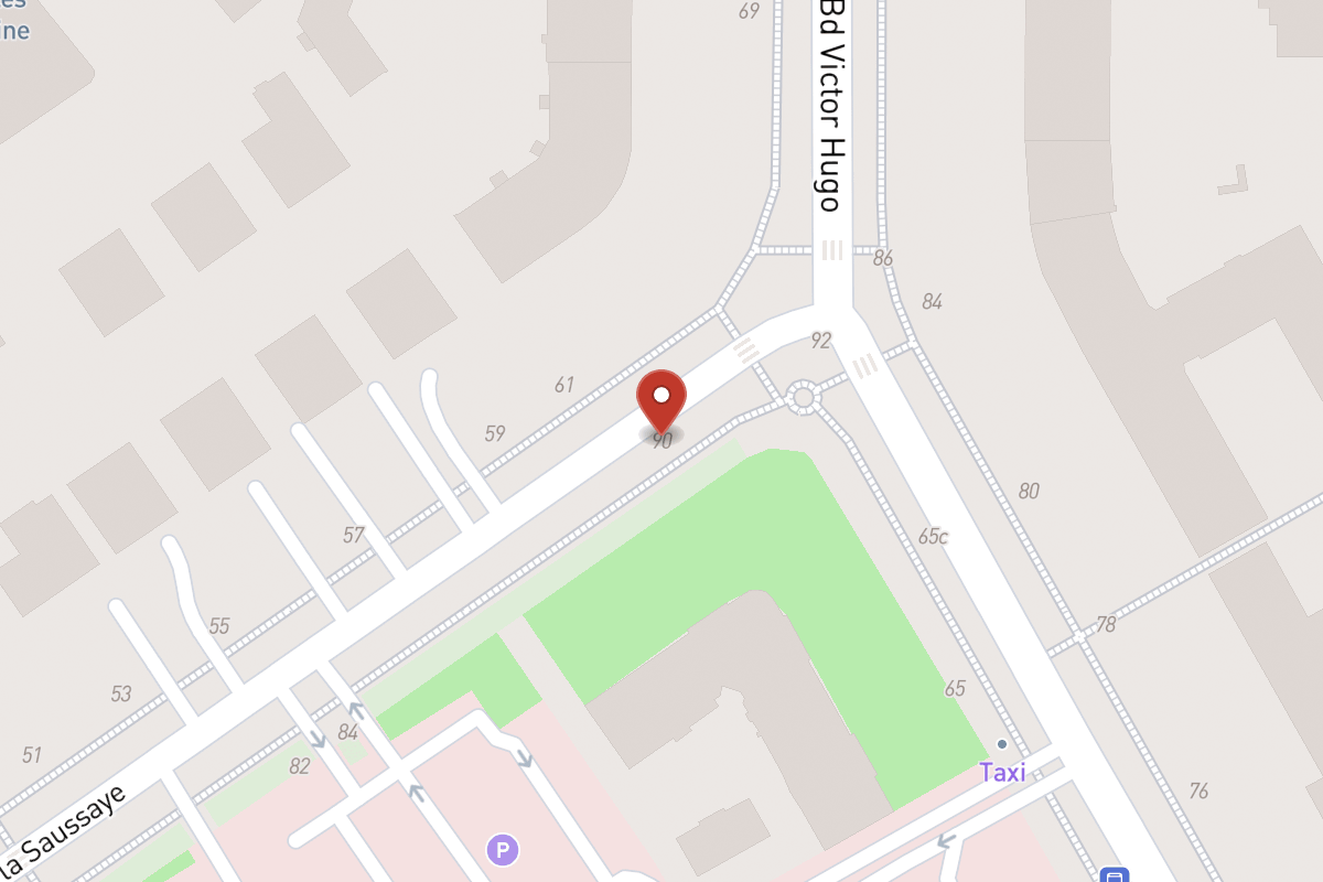 Plan de situation — 90 Boulevard de la Saussaye