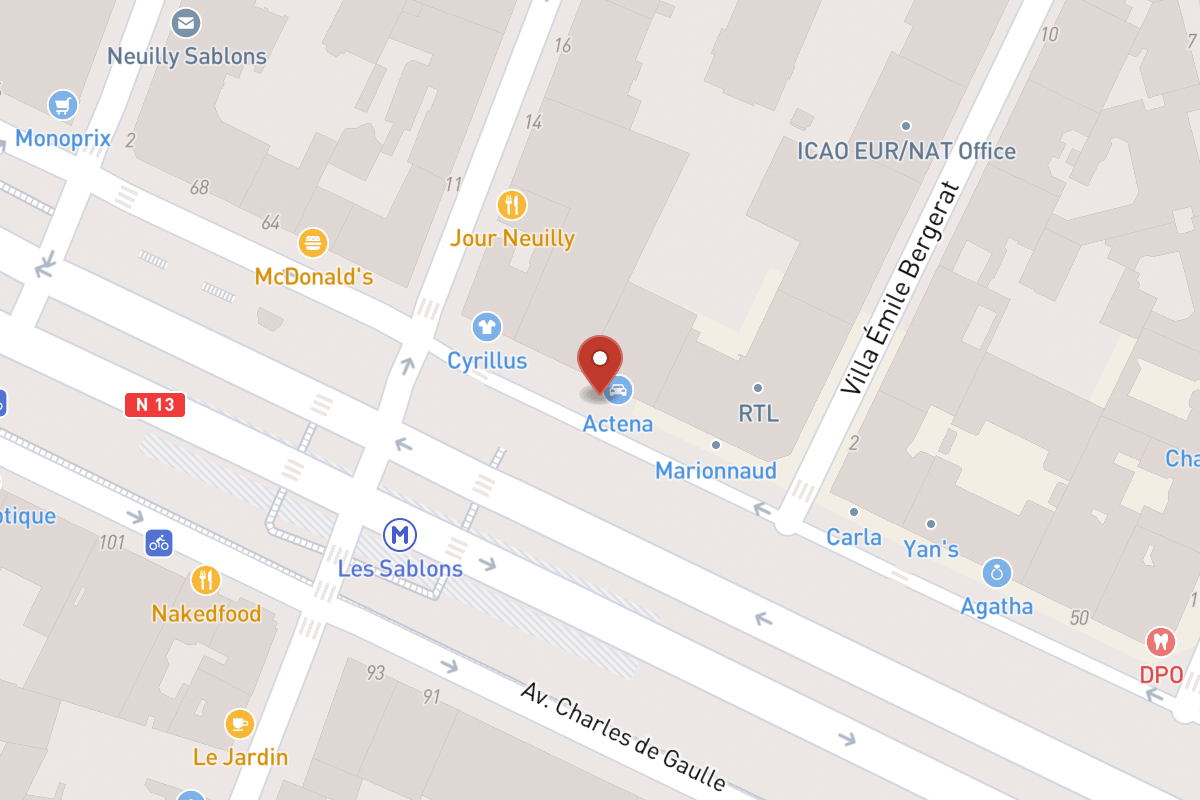 Plan de situation — 12 Boulevard des Sablons