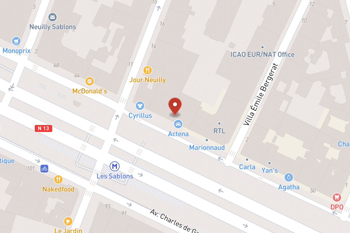 Plan de situation — 14 Boulevard des Sablons
