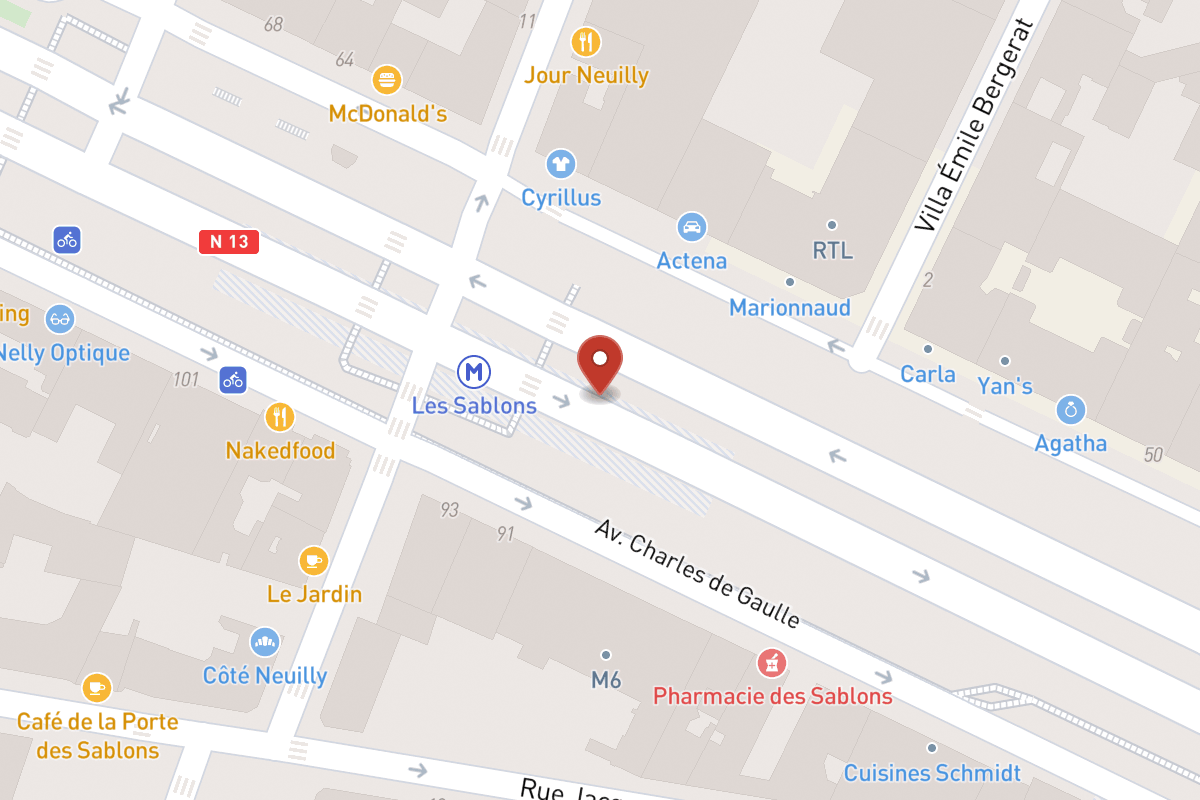 Plan de situation — 1 Boulevard des Sablons