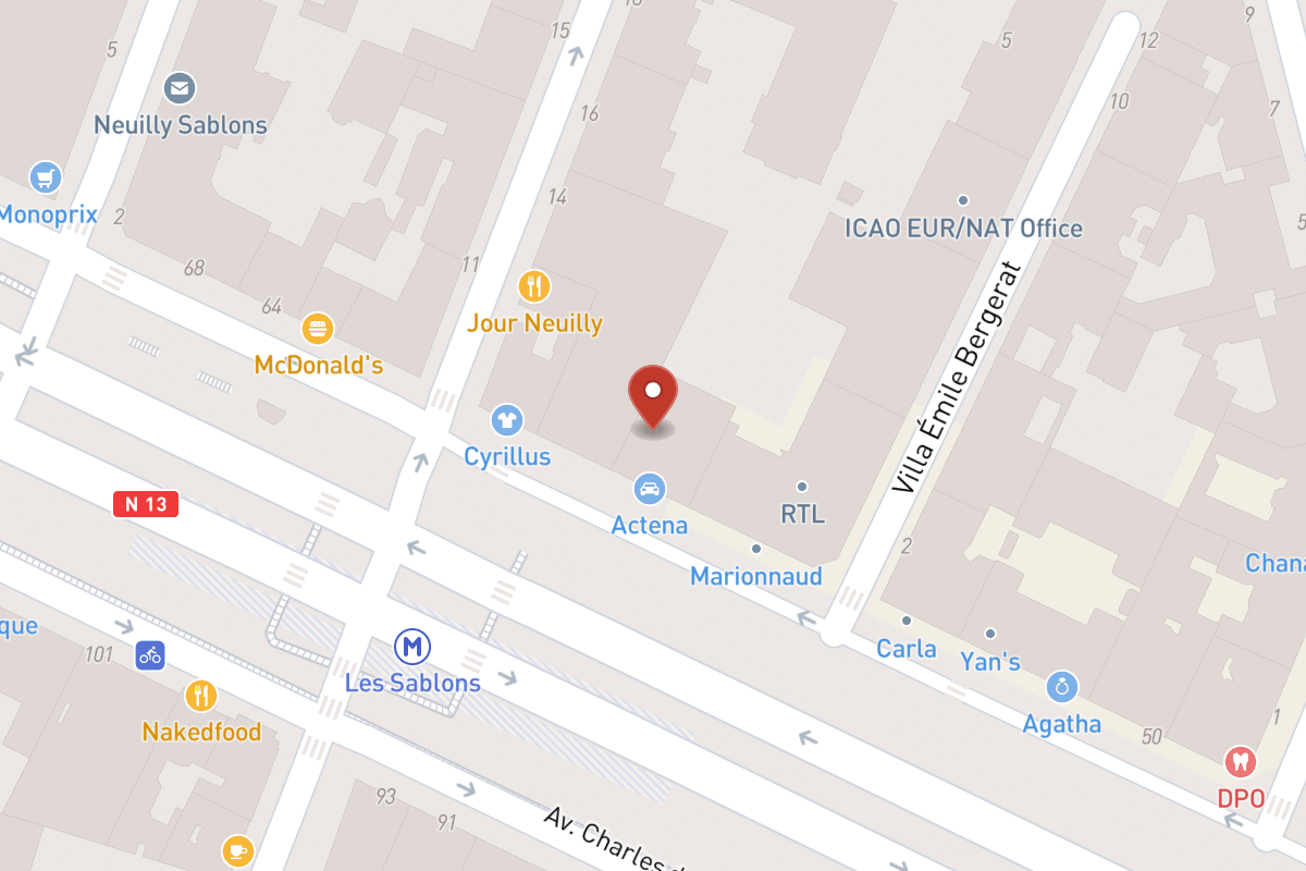 Plan de situation — 6 Boulevard des Sablons