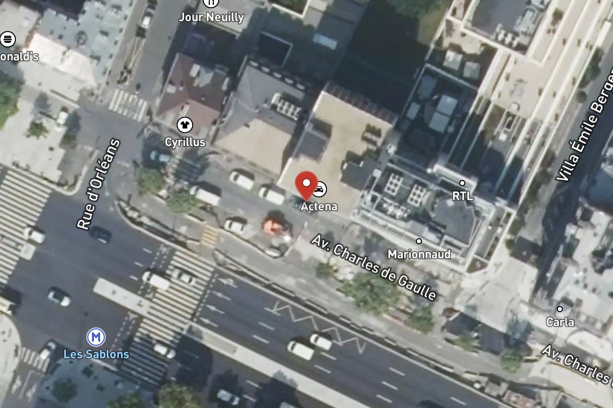 Vue satellite — 8 Boulevard des Sablons