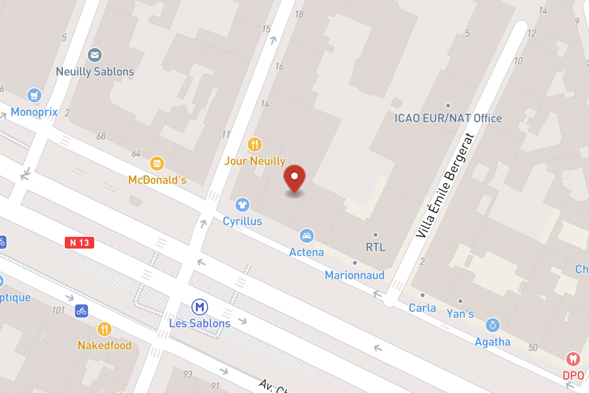 Plan de situation — 9 Boulevard des Sablons