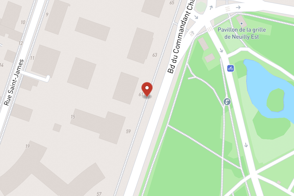 Plan de situation — 61 Boulevard du Commandant Charcot