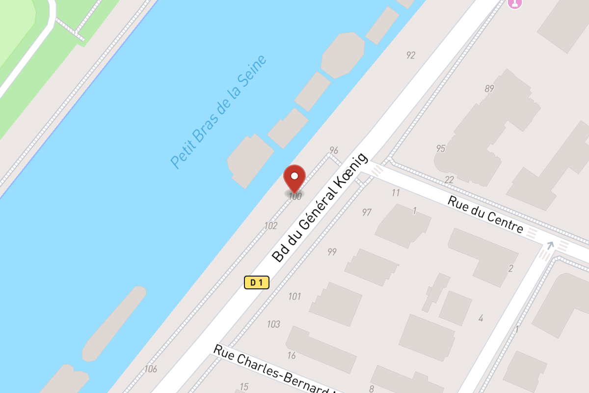 Plan de situation — 100 Boulevard du Général Koenig