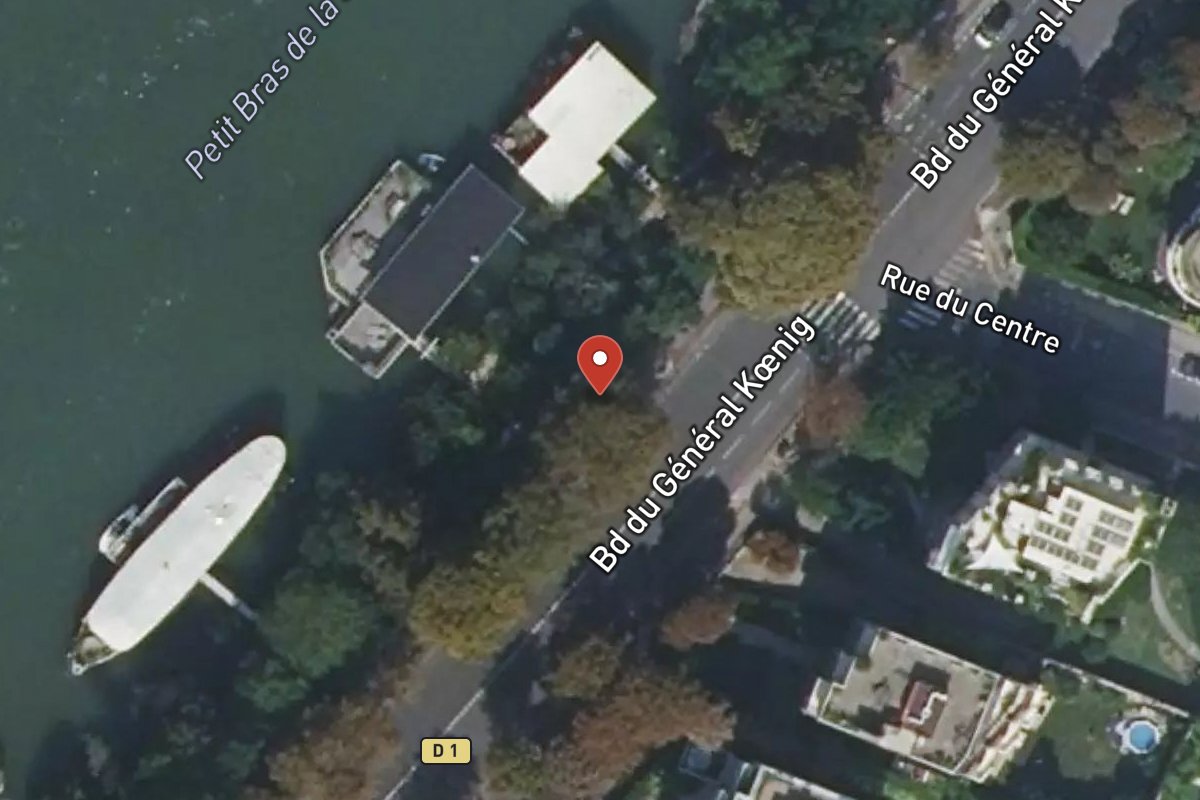 Vue satellite — 100 Boulevard du Général Koenig