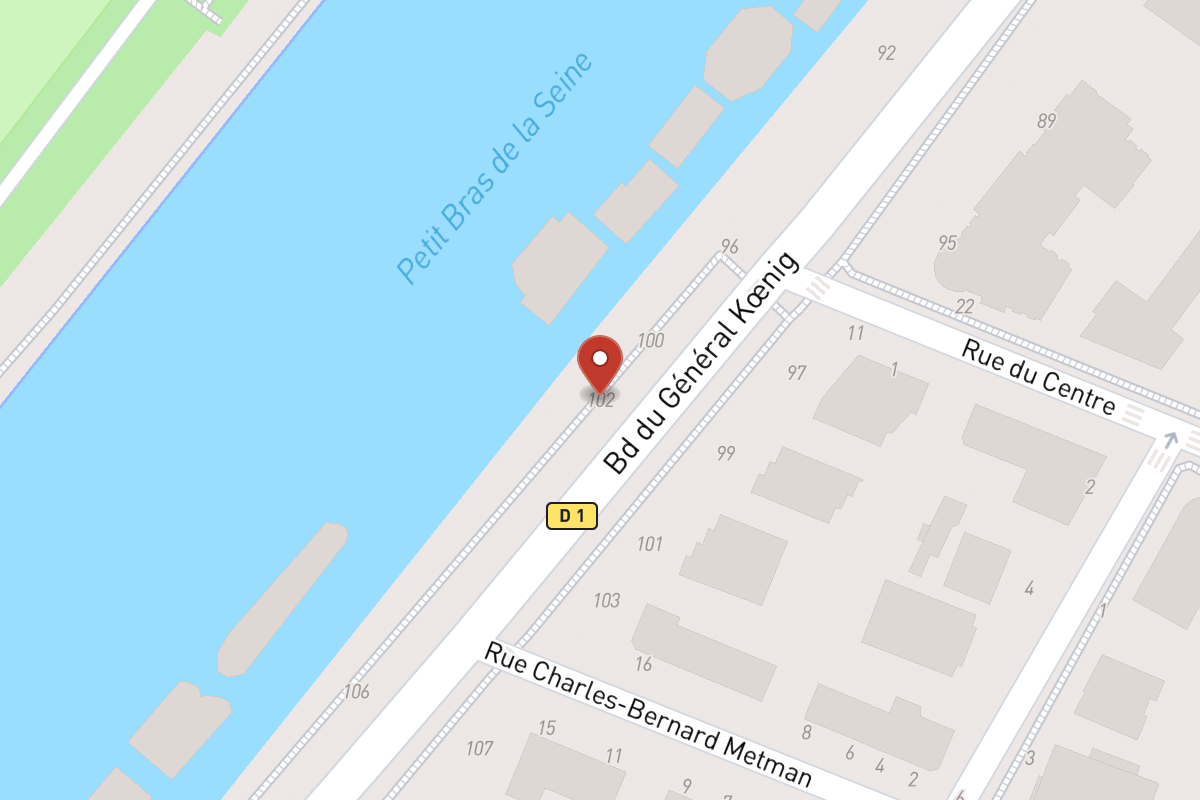 Plan de situation — 102 Boulevard du Général Koenig