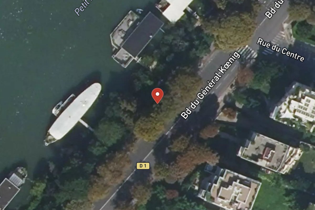 Vue satellite — 102 Boulevard du Général Koenig