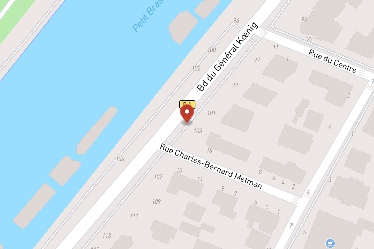 Plan de situation — 103 Boulevard du Général Koenig