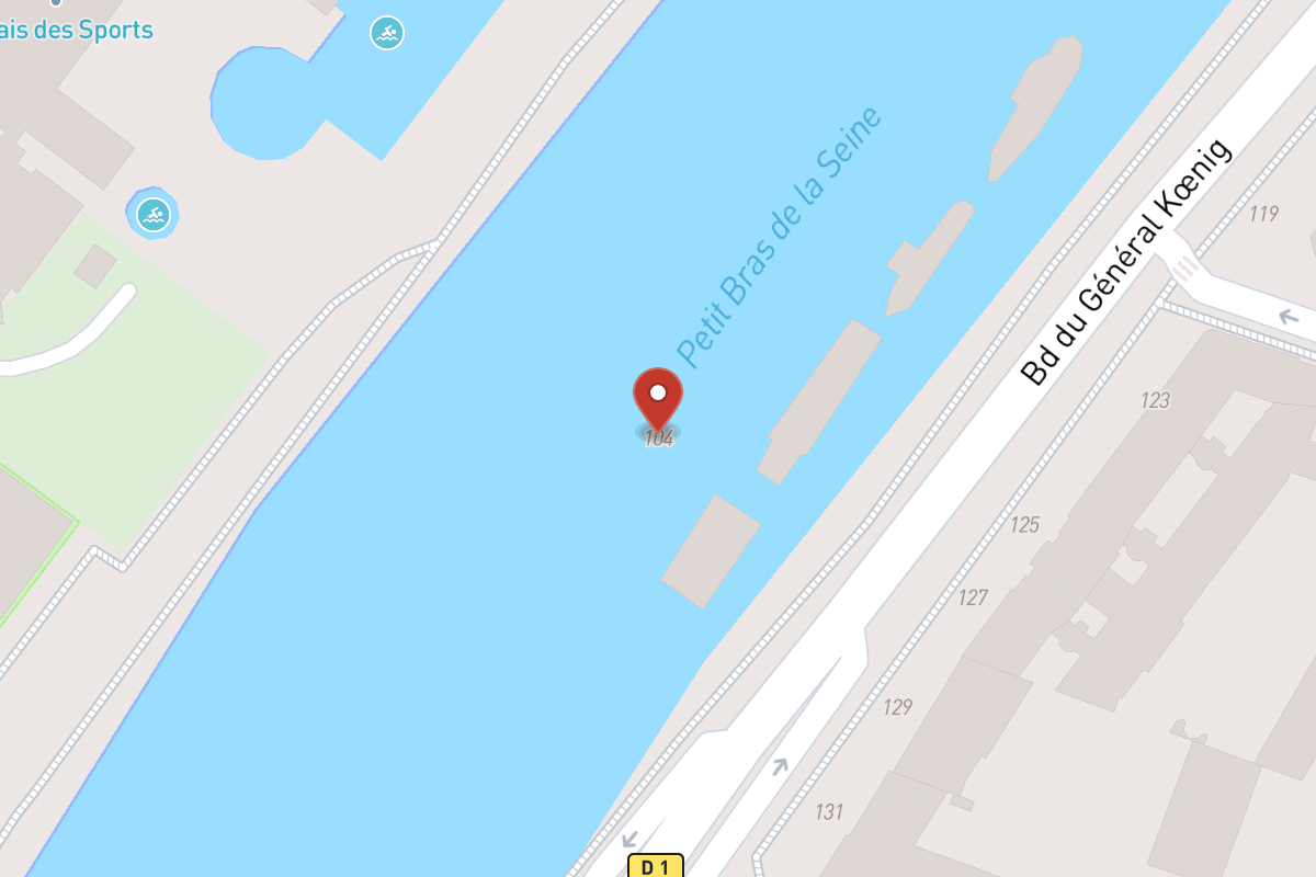 Plan de situation — 104 Boulevard du Général Koenig