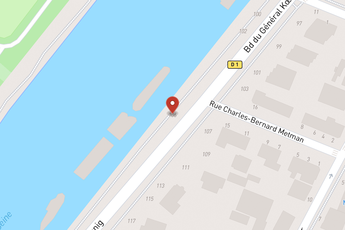 Plan de situation — 106 Boulevard du Général Koenig
