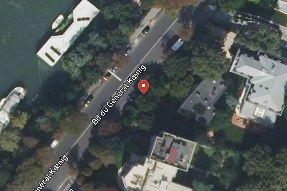 Vue satellite — 115 Boulevard du Général Koenig
