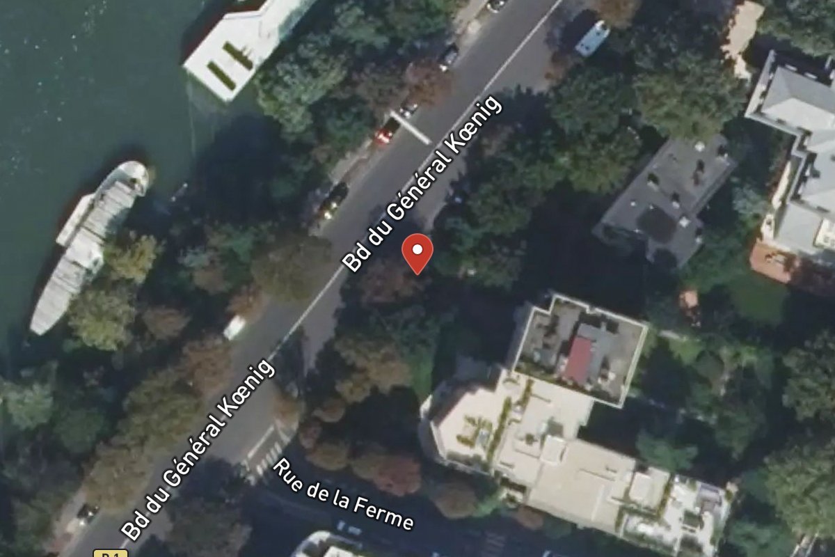 Vue satellite — 117 Boulevard du Général Koenig