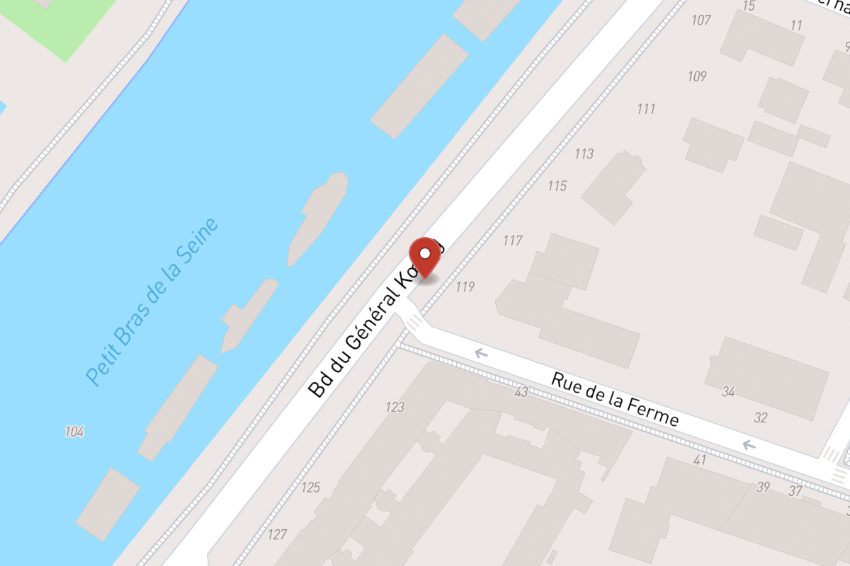 Plan de situation — 119 Boulevard du Général Koenig