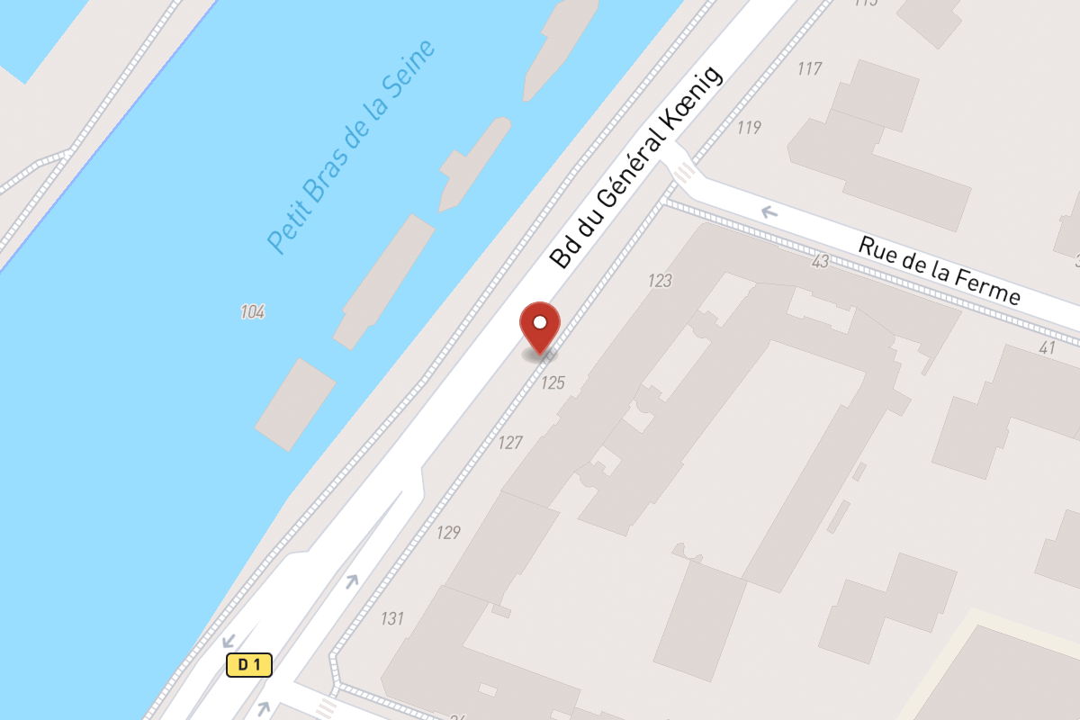 Plan de situation — 125 Boulevard du Général Koenig