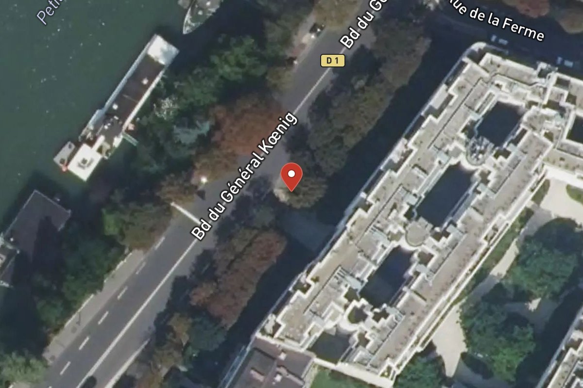 Vue satellite — 125 Boulevard du Général Koenig