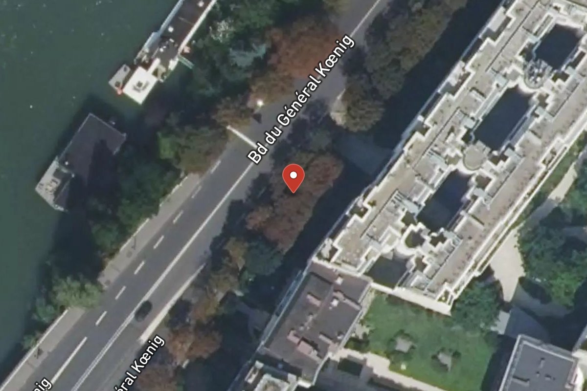 Vue satellite — 127 Boulevard du Général Koenig