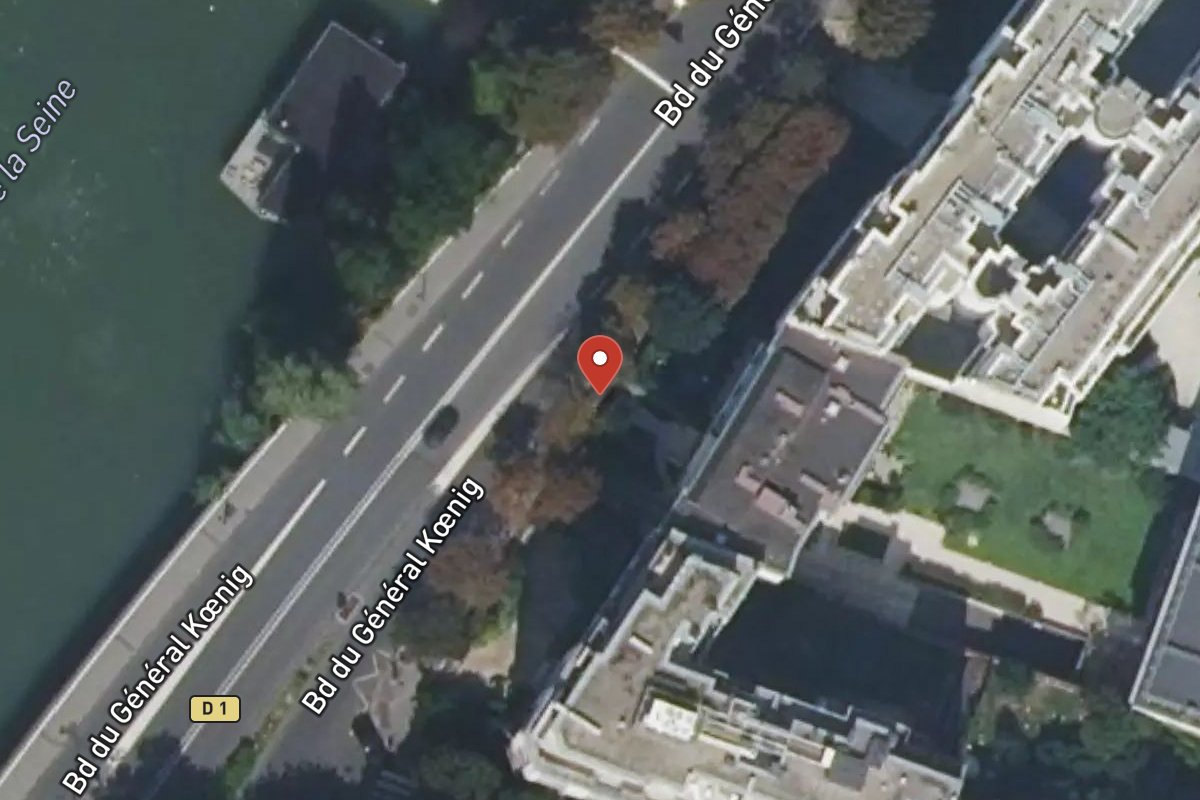 Vue satellite — 129 Boulevard du Général Koenig