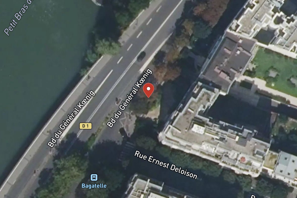 Vue satellite — 131 Boulevard du Général Koenig